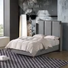 Leather Creative Bed Curved Personality Modern Bed