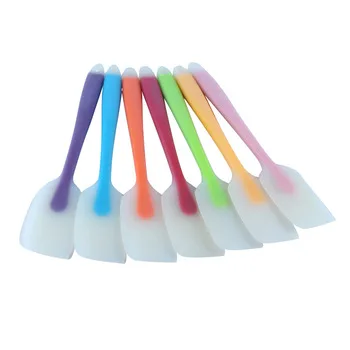 Multi-purpose Small Squeegee Translucent Silicone Cream Scraper Cake Spatula Soft Seamless Silicone Spatula Set