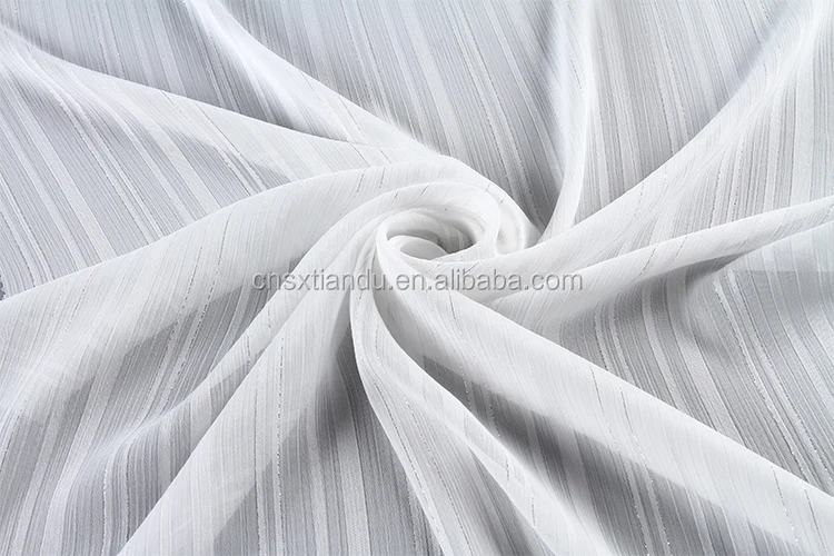 silver chiffon material