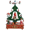 Rectangle christmas tree airplane clockwork music box