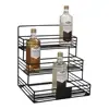 Wire Compartment Organizer,12 bottle wine rack images Maximize Storage Space-Black