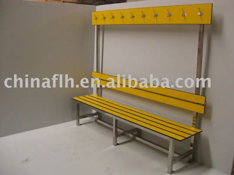 Colorful Modern Commercial Bench Indoor Locker Changing Room