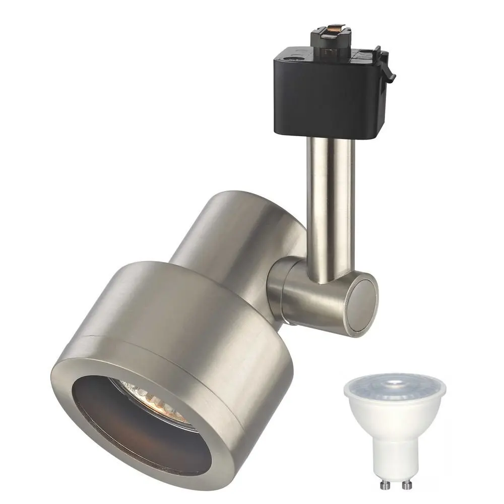 Satin Nickel LED Track Head Light for Juno Track System 2700K 500 Lumens