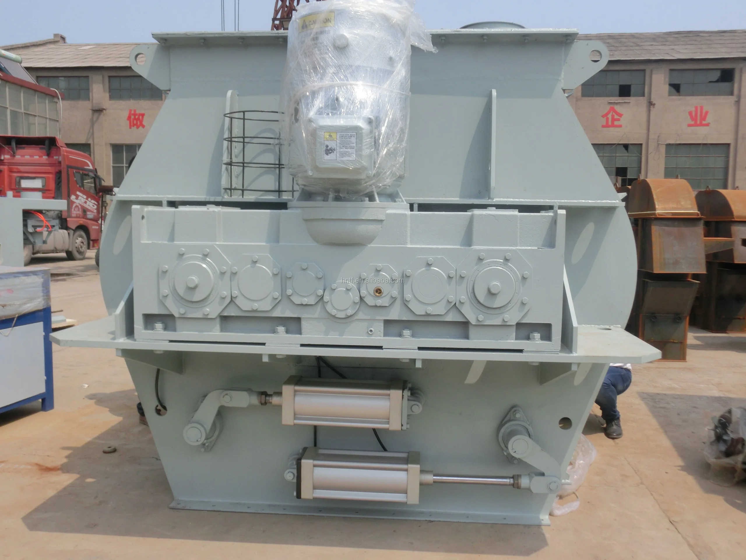 Biaxial Agravic Mortar Twin Shafts Cement Powder Paddle Mixer