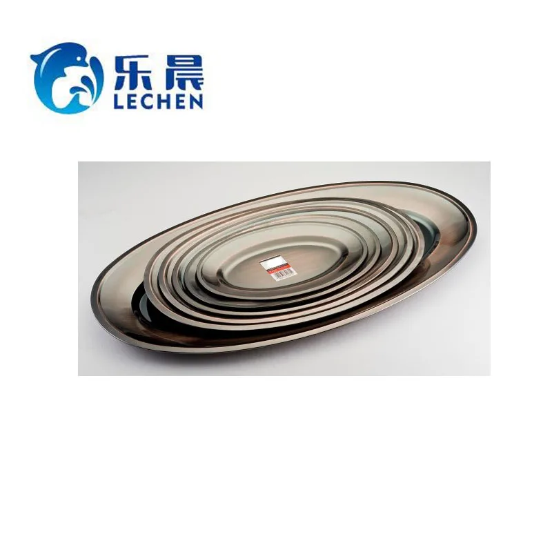 Stainless steel Plate Tray  non-magnetic Thai cake /barbecue/ steamed fish tray    
