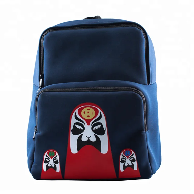 3d cartoon backpack neoprene bags for kids