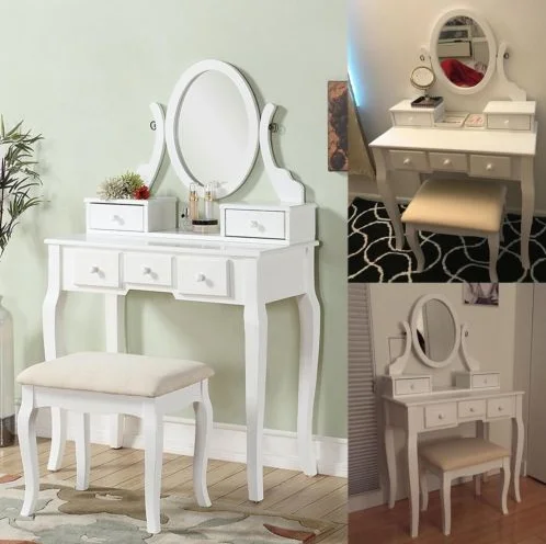 White Vanity Makeup Dressing Table Set With Light Mirror Buy Makeup Dresser With Mirror Dressing Table Furniture Makeup Vanity Table Set Product On Alibaba Com