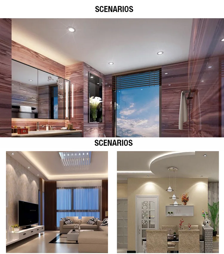 Square Shape Aluminum Recessed 8 Inch COB LED Downlight.jpg