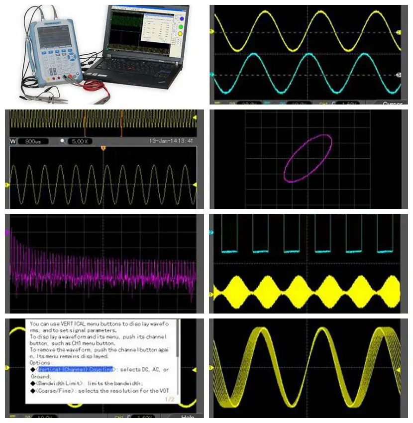 Hantek Dso1202s Handheld Isolated Oscilloscope/multimeter 2 Channels
