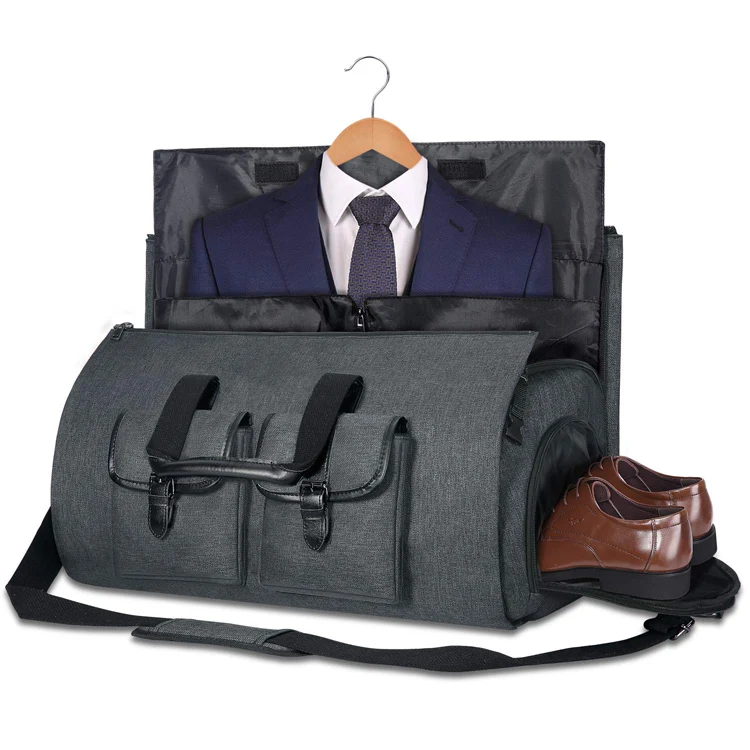 leather duffle garment bag