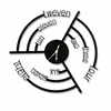 2017 Newly Style Interesting Home Design Fashion Personality Round Metal Wall Clocks