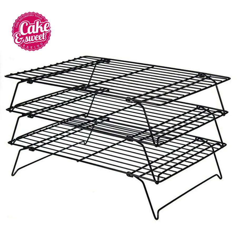 3tier Cooling Rack Bakery Tools Cooling Grid Baking Tray For Biscuit