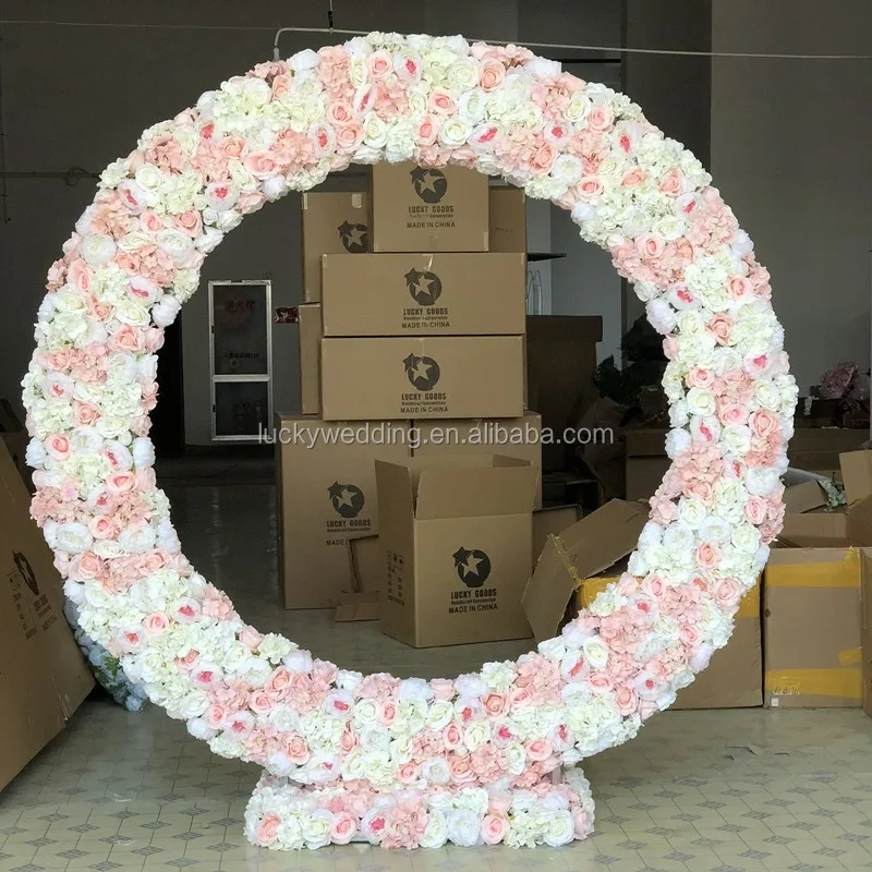 Lfb1021 Hot Selling Decorative Silk Flower Wedding Frame Backdrops Wedding Flower Arches Buy
