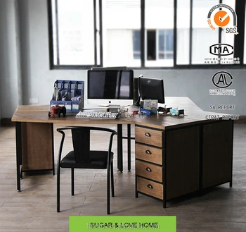 Industriellen Loft-stil,Büromöbel,Massivholz Bürotisch,Schreibtisch ... Industriellen Loft-stil,Büromöbel,Massivholz Bürotisch,Schreibtisch ...