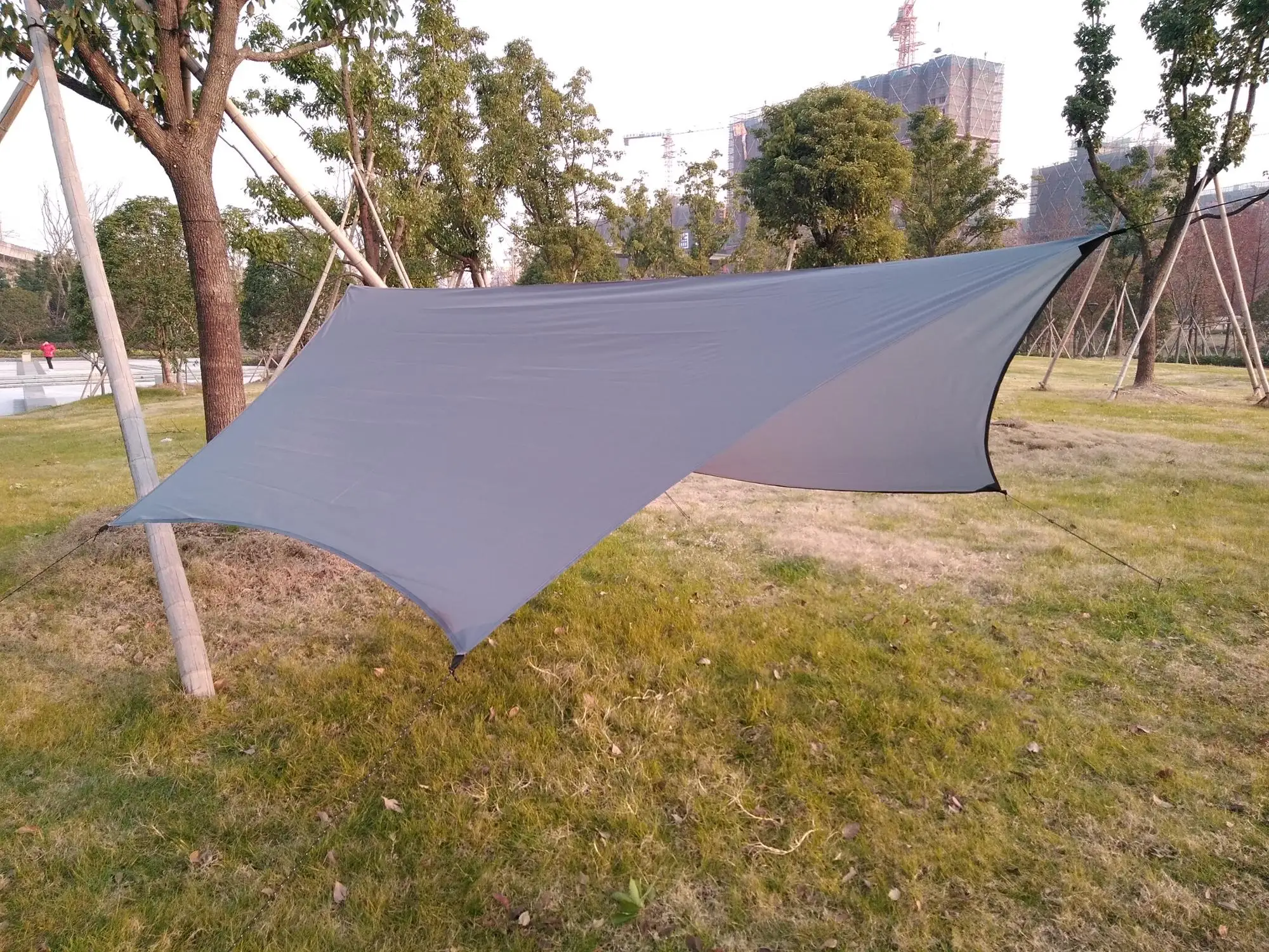 Multiple Function Tent Shelter Lightweight Waterproof Ripstop Rain Fly,Camping Hammock Cover