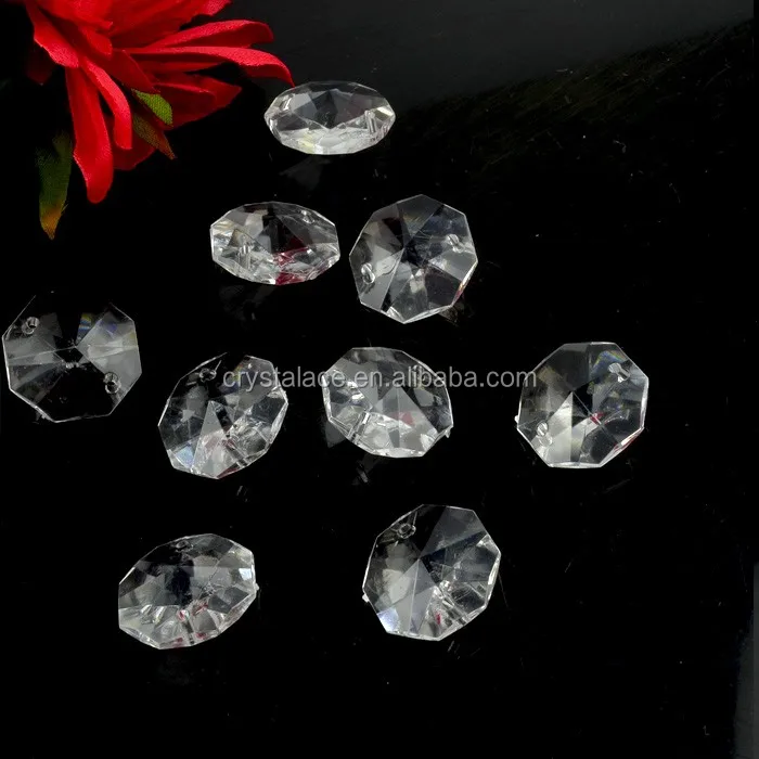 Modern Fancy acrylic stones for lamps , loose / string chandelier beads for chandelier and curtain decoration