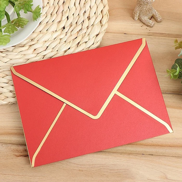 Custom Fancy Silk Red Packet Envelope Making With Logo Printed - Buy ...