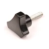 China supplier cheap plastic door knob/five-pointed star swivel feet good quality rubber ball knobs
