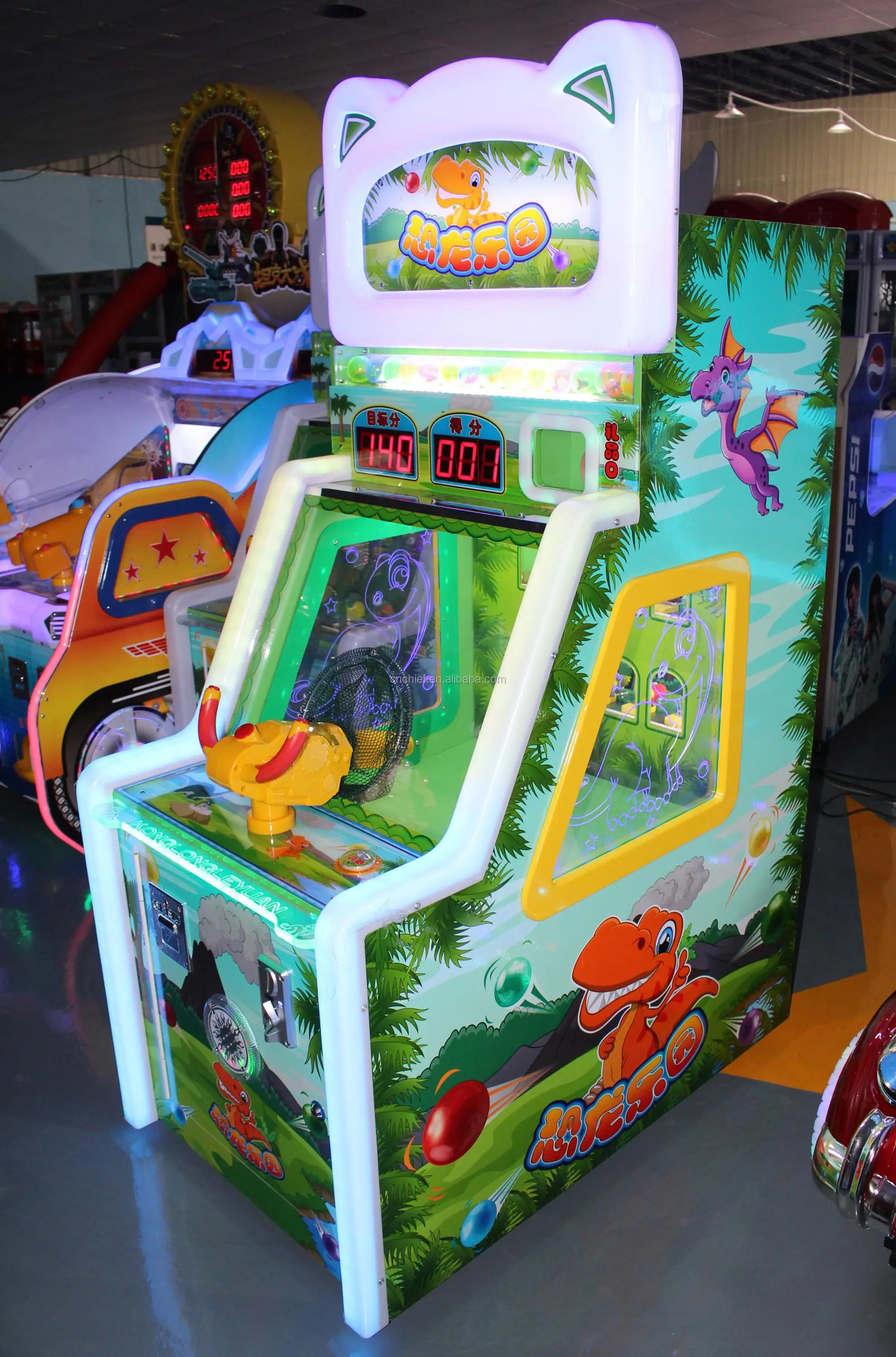 Coin Operated Pinball Shooting Arcade Machines Gun Fight Zombies