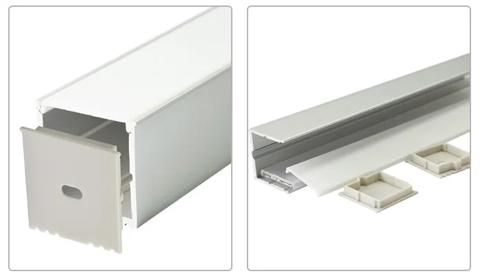 Recessed Aluminum Led Profile For Ceiling Or Pendent Light