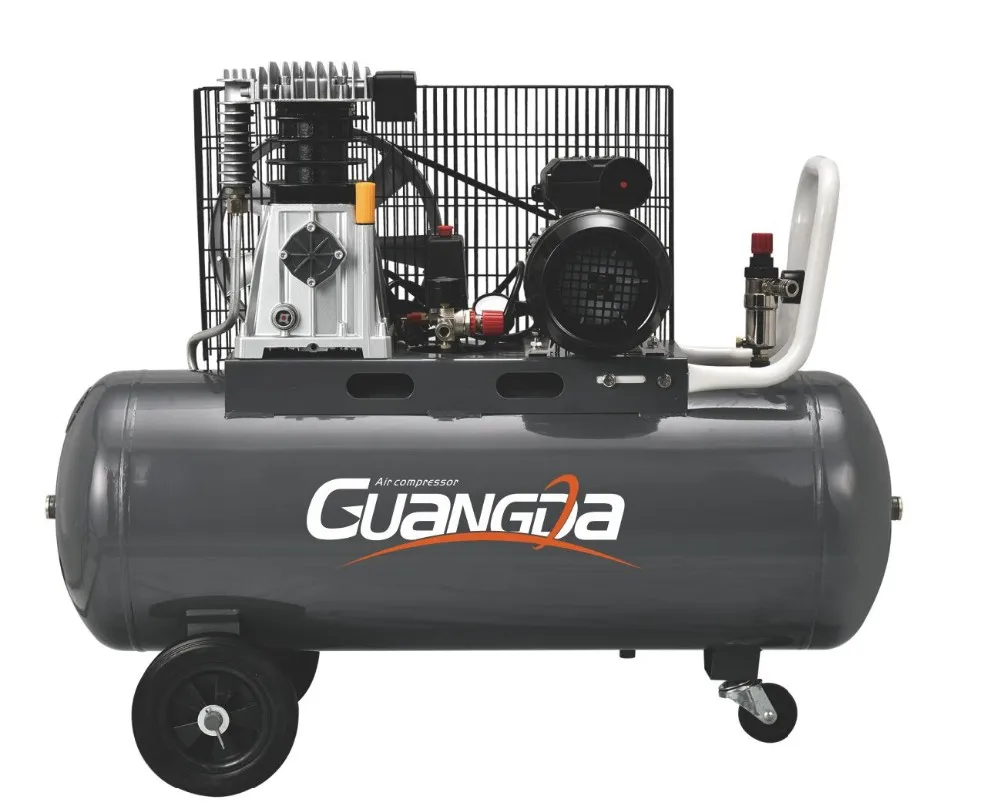 200l 3kw 4hp 115psi 150kg Belt Driven Piston Air Compressors With Cheap
