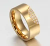 Fashion women's CZ rings jewelry in stainless steel from China