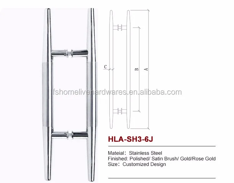 Buy Cheap Price Modern Chrome Brushed Stainless Steel Interior Door