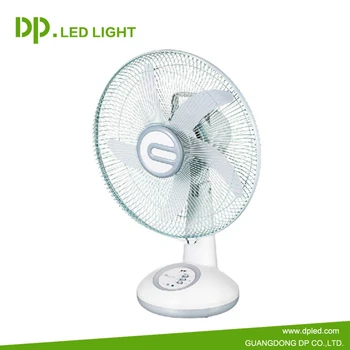 rechargeable table fan with led light