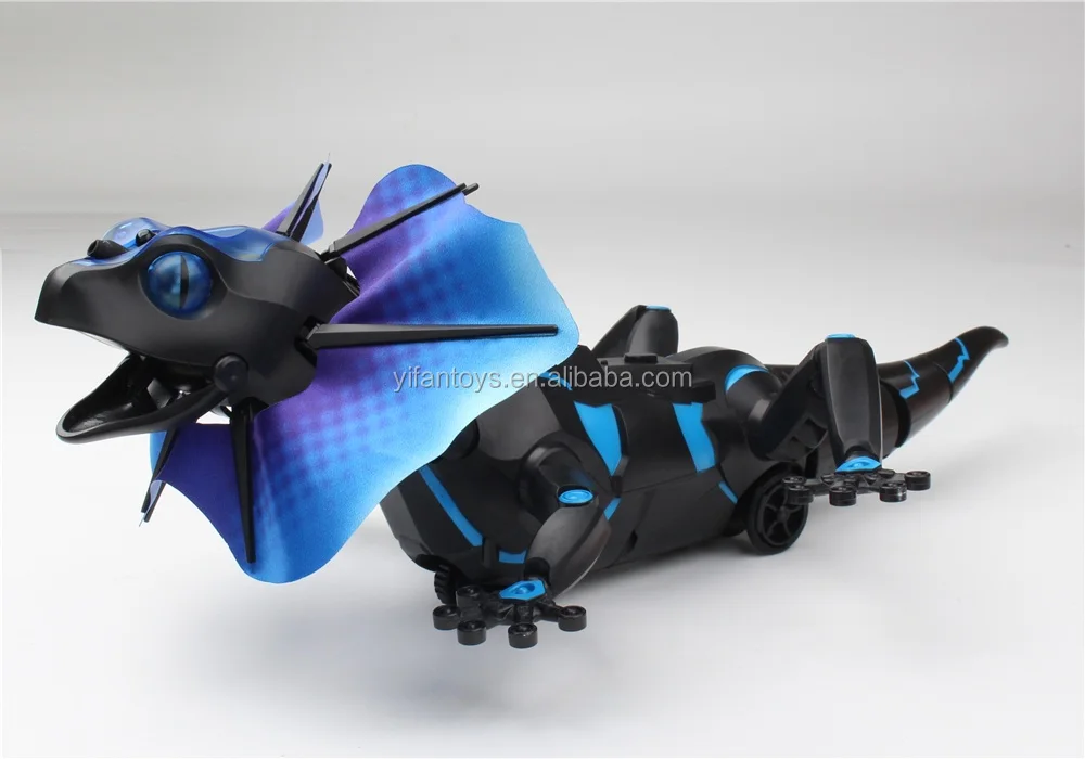 Remote Control Simulation Rc Lizard With Light Prank Induction Crawling