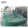 Building Glass Factory clear tempered glass,cut out, polished edge and holes, as your any designs