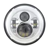 7 Inch LED w/ White/Blue/Yellow Dual Halo Ring Headlamp Super Daytime Running Light Halo H4 H13 Adapter Headlight Evolution 1 LE