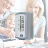 At home assume proper sitting position, press the power button blood pressure monitor