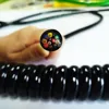 hot selling Elastic PU light coiled wire cable