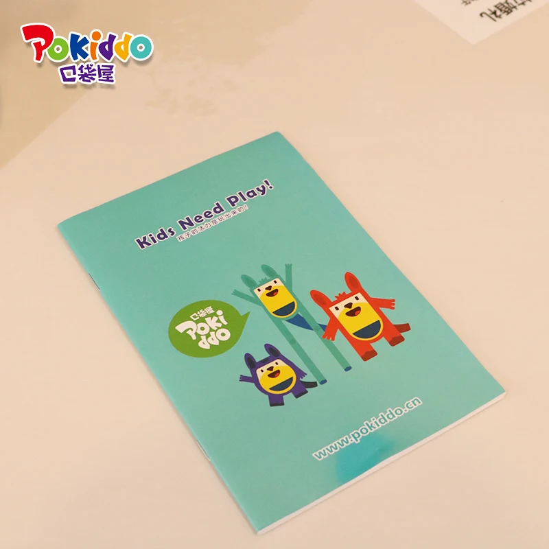 Pokiddo for indoor playground amusement park Cute Cartoon Kids Notebook