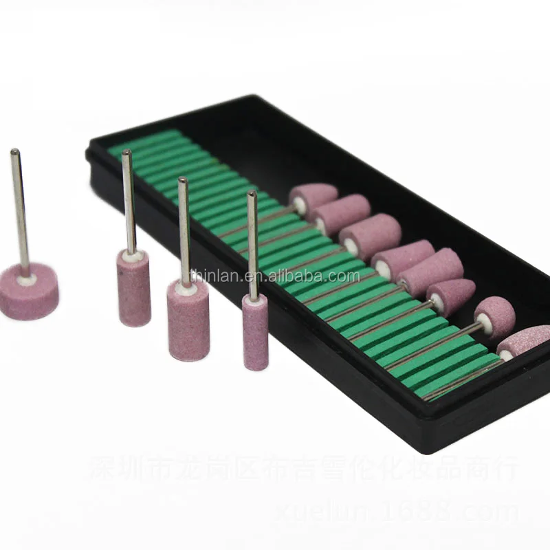 Thinlan Pink Ceramic Nail Drill Bits 12pcs Bits For Electric Nail Drill ...