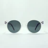 Fashion design transparent plastic frame purple temple ac lens uv400 ce kids sunglasses