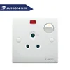 JUNON High Quality 5A 3 Pin Circular Socket Electric Wall Switch and Socket with Neon