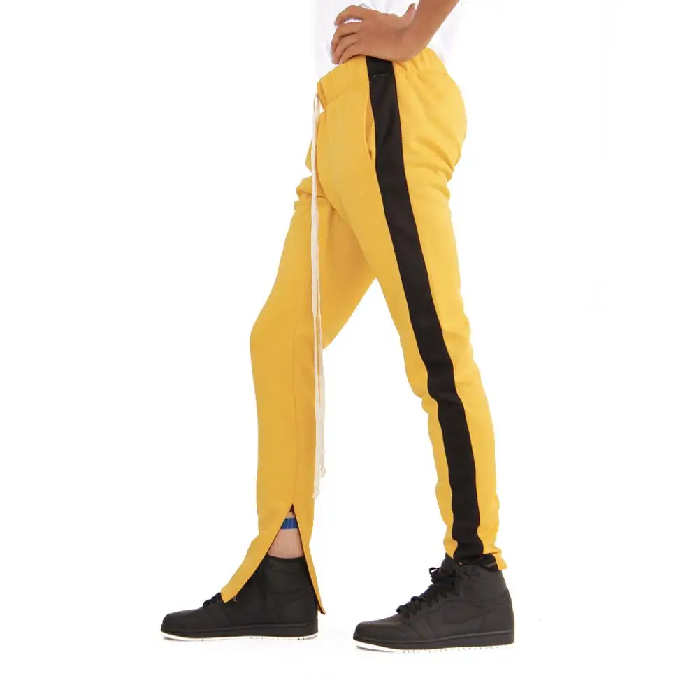 slim fit polyester track pants