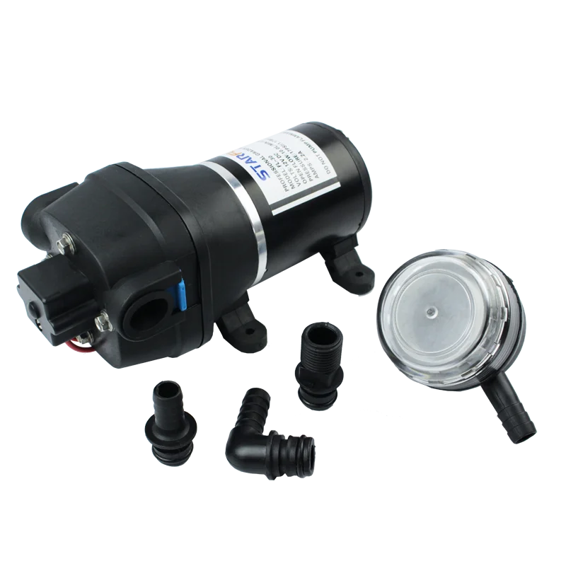 AC220V Self-priming Water Diaphragm Pump 35PSI Pressure Pump 3.3GPM Max For Wash
