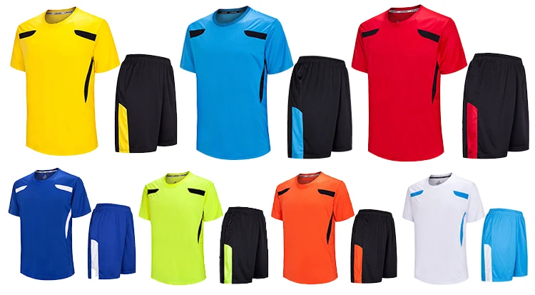 Custom Colorful Cheap Football Teams T Shirts Wholesale Sublimated Blank Soccer Jersey