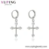 95975 xuping zircon fashion fancy cross Anniversary drop earring