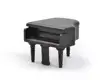 1:12 Dollhouse Miniature Furnitures Wooden Piano harp Wood Walnut Music bowed string Musicallnstruments ozinho