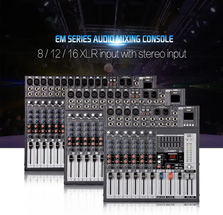 LAIKESI AUDIO mezclador de dj con reproductor de mp3 usb controlador de dj mezclador de m&uacute;sica