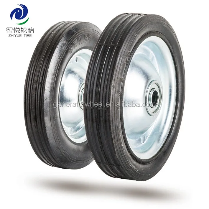 Solid Rubber Wheels 8 Inch Farm Wagon Wheels Buy Solid Rubber Wheel