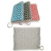 HEBEI WELAND Factory Price Hot Product Amazon Ebay Alibaba Stainless Steel Ring Weave Chainmail Pans Cast Iron Mesh Scrubber