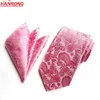 2019 Fashion New Design Men Ties Wild Flower Jacquard Polyester Silk Neck Tie