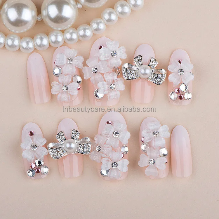perhiasan tips nai untuk pengantin kuku 3d tips kuku perhiasan tips nai untuk pengantin kuku 3d tips kuku