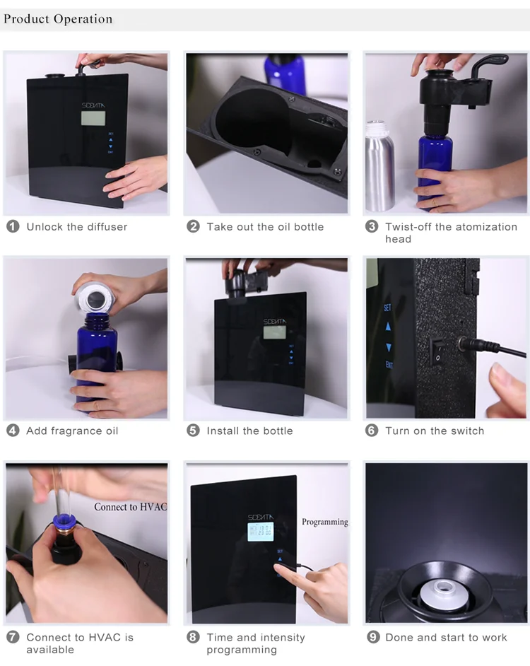 Hotel Lobby Aroma Diffuser,Cold Spray Technology Electric Scent