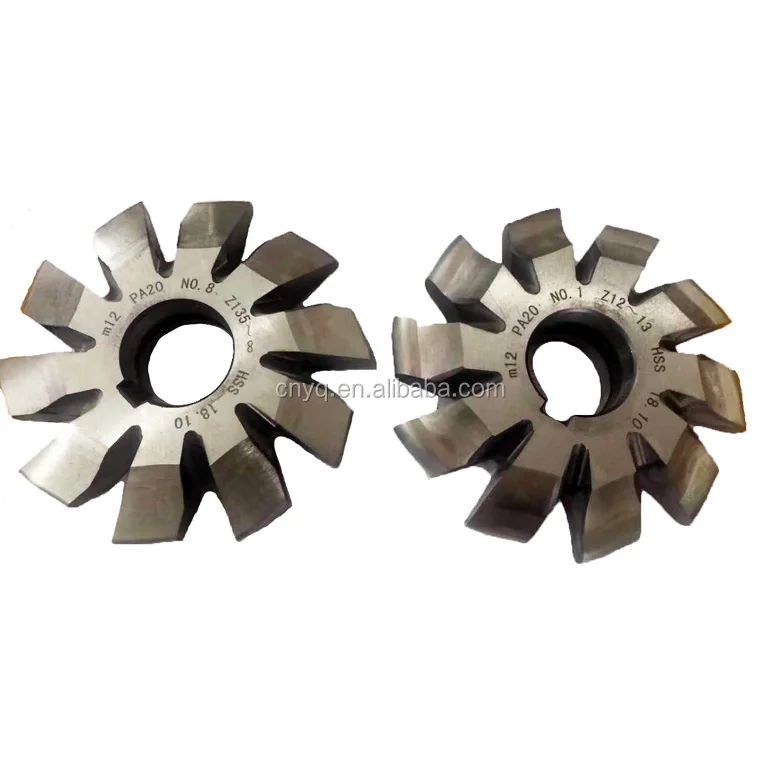 Source HSS DP20 Involute Milling Gear Cutter with Pressure Angle