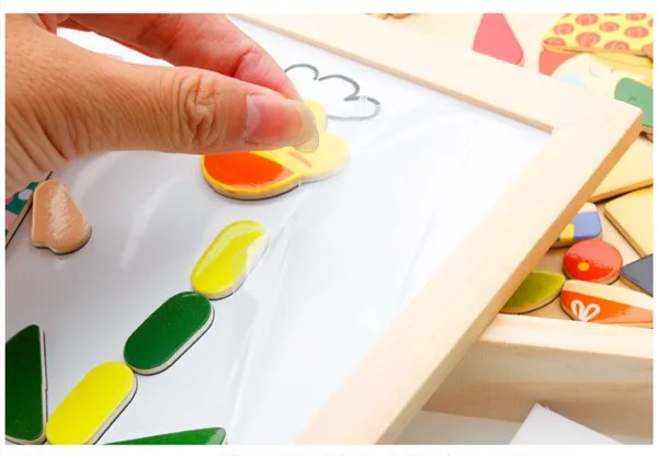 Educational wooden toys magnetic drawing board.jpg